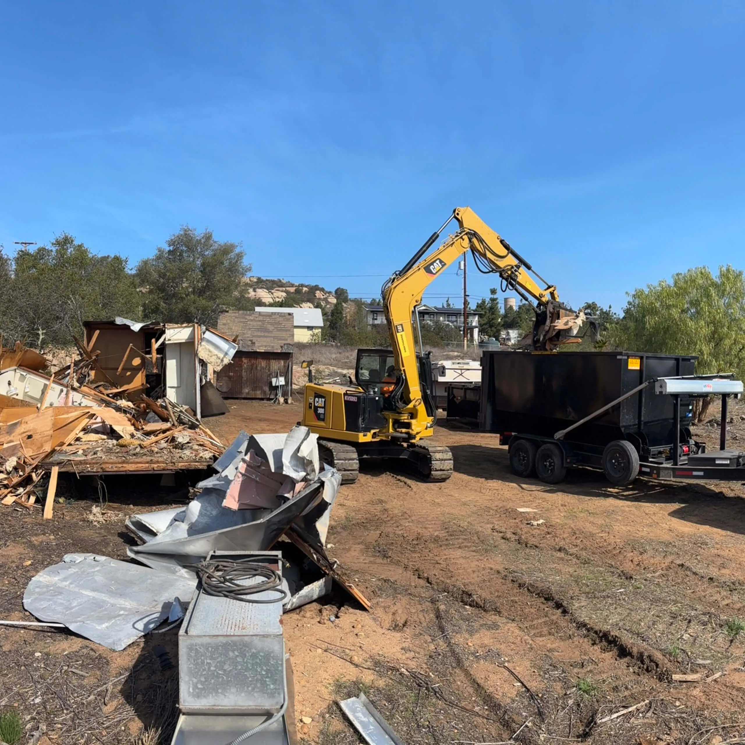Construction dumpster rental from The Wreckin' Haul