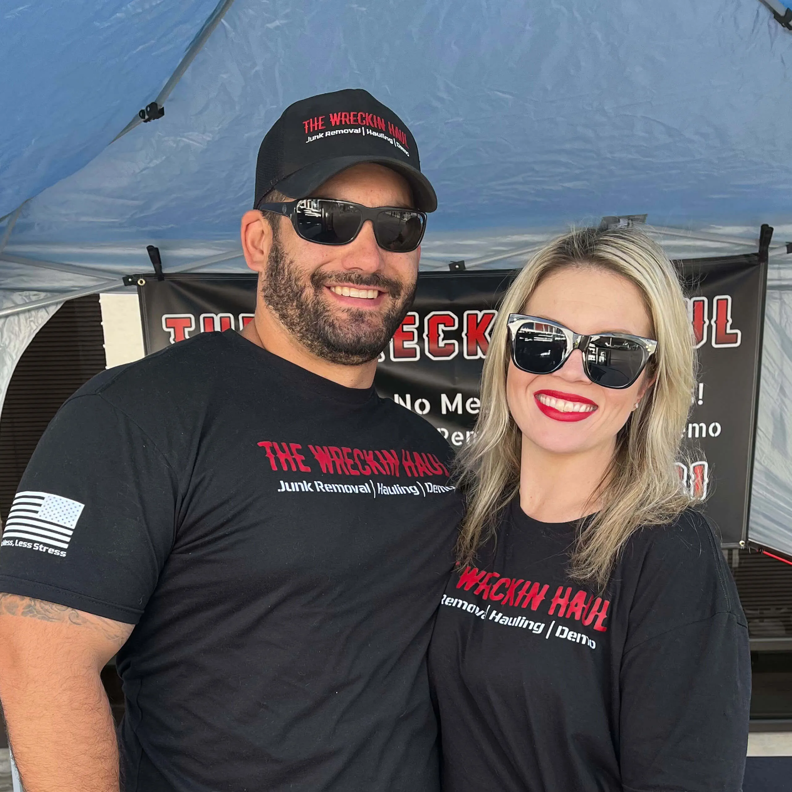 Sean and Lindsay, owners of The Wreckin' Haul