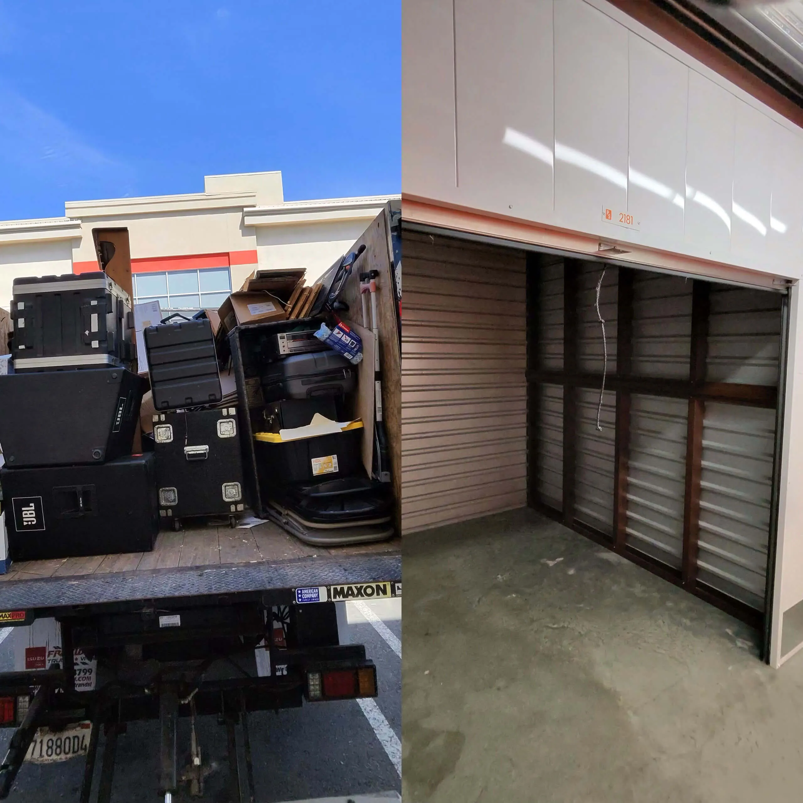 Storage unit cleanout