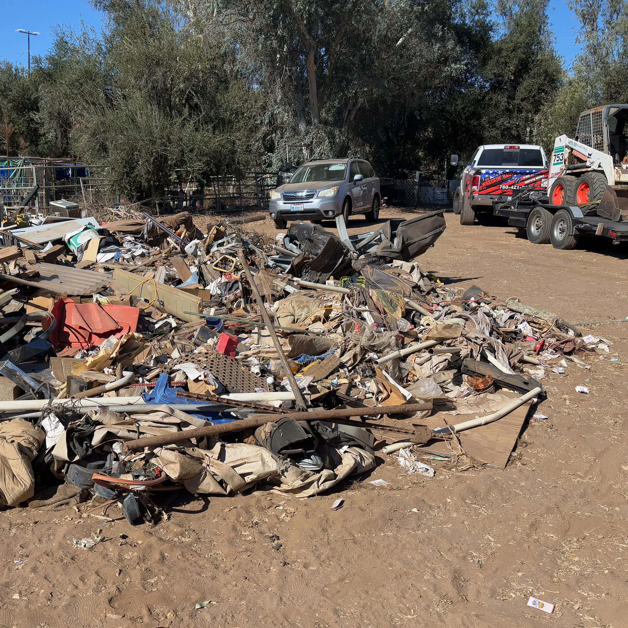 Yard waste and storm debris removal